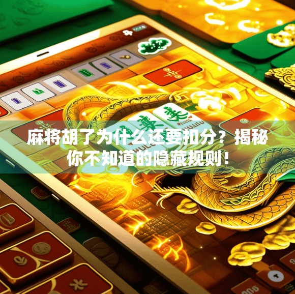 麻将胡了为什么还要扣分？揭秘你不知道的隐藏规则！