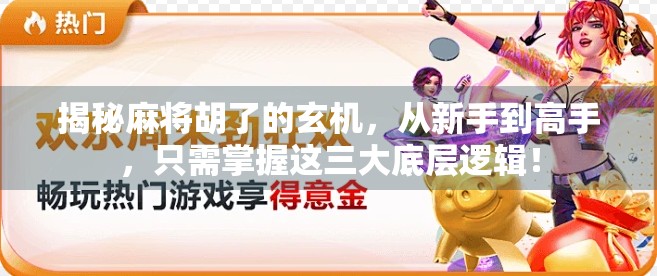 揭秘麻将胡了的玄机,从新手到高手,只需掌握这三大底层逻辑! 揭秘麻将胡了的玄机,从新手到高手,只需掌握这三大底层逻辑!