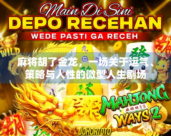 麻将胡了金龙，一场关于运气、策略与人性的微型人生剧场