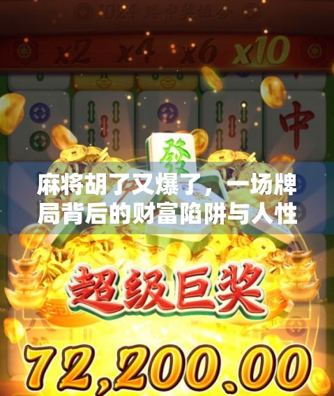 麻将胡了又爆了，一场牌局背后的财富陷阱与人性博弈