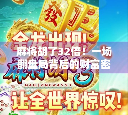 麻将胡了32倍！一场翻盘局背后的财富密码与人性博弈