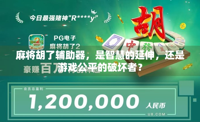 麻将胡了辅助器，是智慧的延伸，还是游戏公平的破坏者？