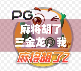 麻将胡了三金龙，我终于明白了什么叫运气与策略的完美结合！