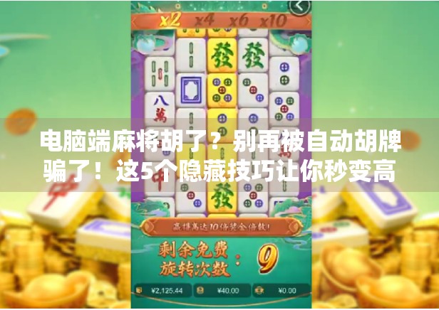 电脑端麻将胡了？别再被自动胡牌骗了！这5个隐藏技巧让你秒变高手！