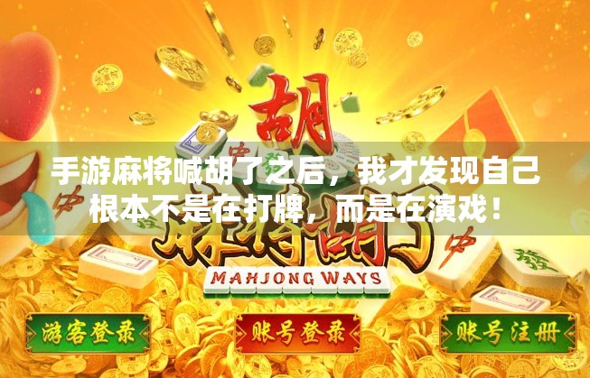 手游麻将喊胡了之后，我才发现自己根本不是在打牌，而是在演戏！