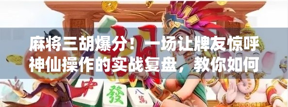 麻将三胡爆分！一场让牌友惊呼神仙操作的实战复盘，教你如何从连输到逆袭