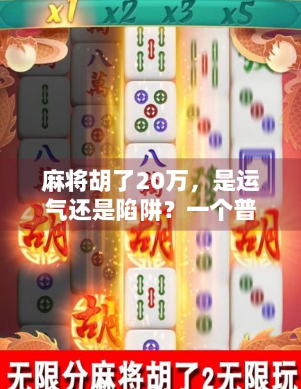 麻将胡了20万，是运气还是陷阱？一个普通玩家的真实经历与反思