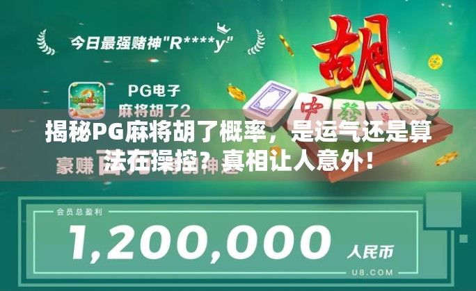 揭秘PG麻将胡了概率，是运气还是算法在操控？真相让人意外！