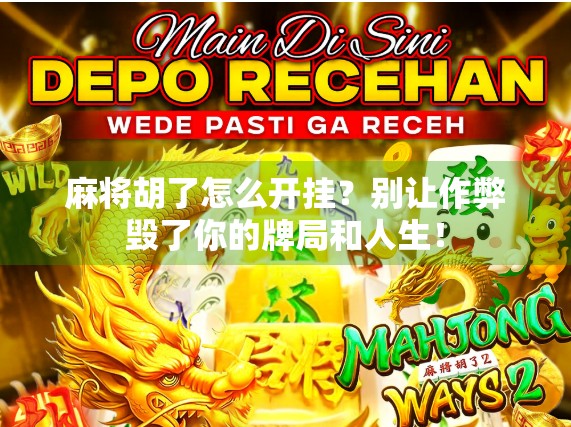 麻将胡了怎么开挂？别让作弊毁了你的牌局和人生！