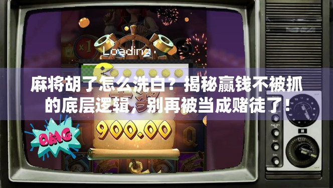 麻将胡了怎么洗白？揭秘赢钱不被抓的底层逻辑，别再被当成赌徒了！