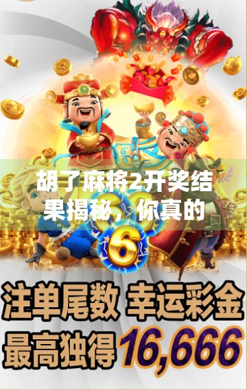 胡了麻将2开奖结果揭秘，你真的懂胡背后的玄机吗？