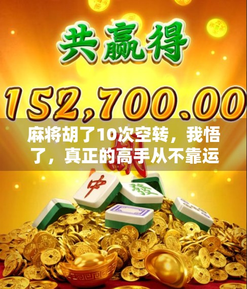 麻将胡了10次空转，我悟了，真正的高手从不靠运气赢牌